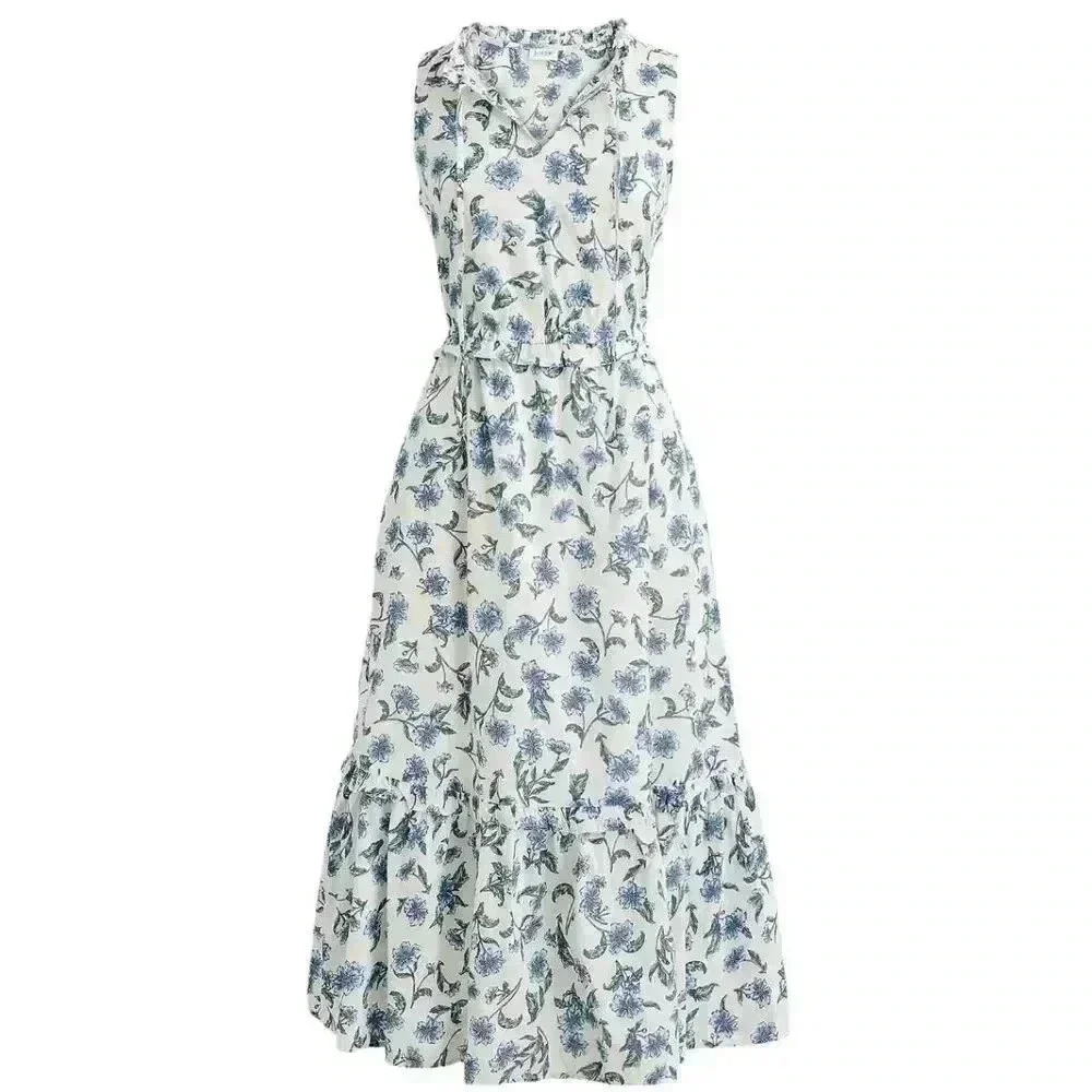 J. Crew Floral Midi Dress